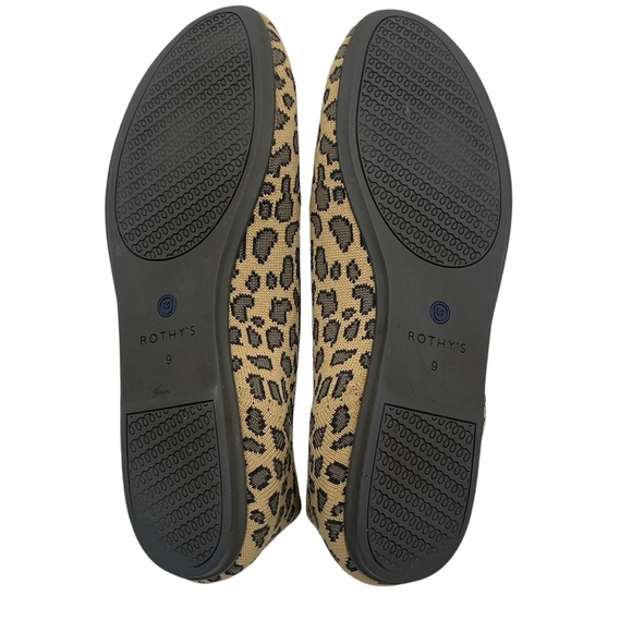 Rothy’s The Almond Loafer In Small Leopard Print Knit Flat Size 9. - Picture 9 of 13